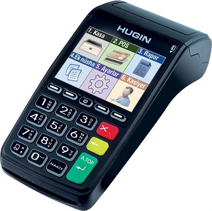 Hugin TIGER T300 yazarkasa POS, renkli ekranlı ve fiziksel tuş takımlı mobil yazarkasa cihazı